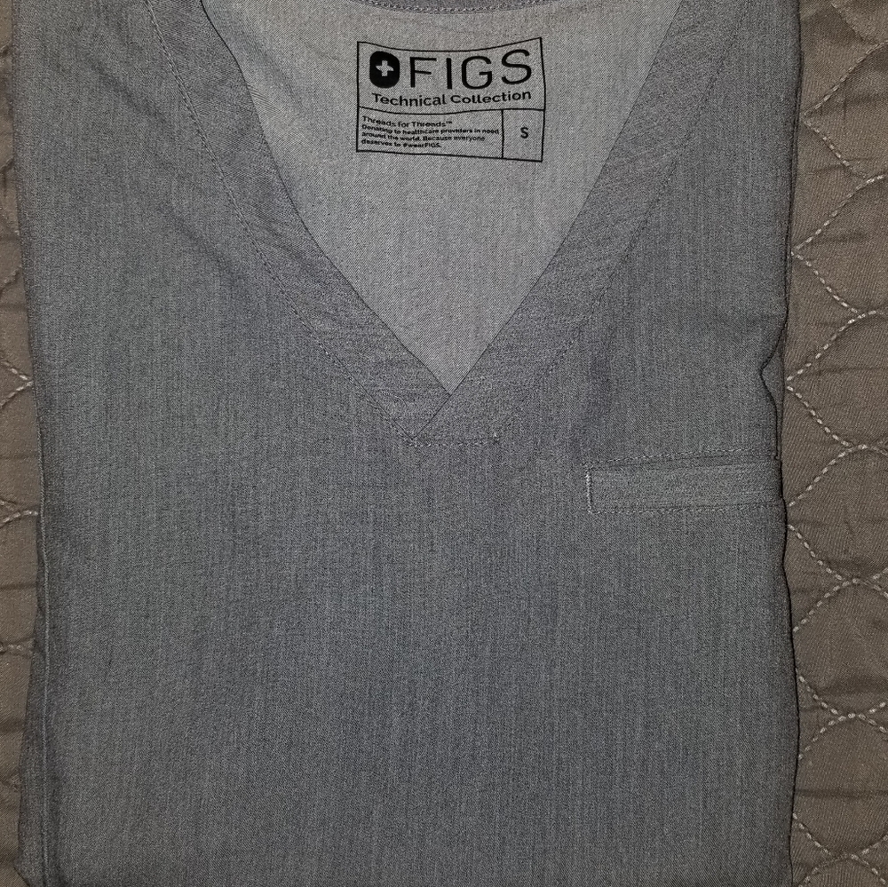 Figs top Slim fit Zinga Graphite S - Picture 2 of 5